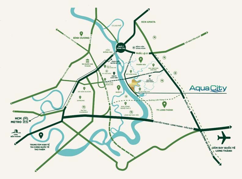 Vị Trí  Dự Án Aqua City